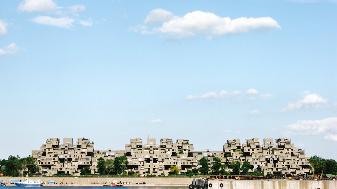 Este complejo fue ideado por el arquitecto Moshe Safdie para la Exposición Universal de 1967