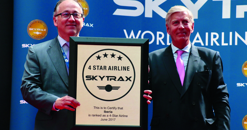 This summer, the air transport consultancy Skytrax awarded Iberia four stars