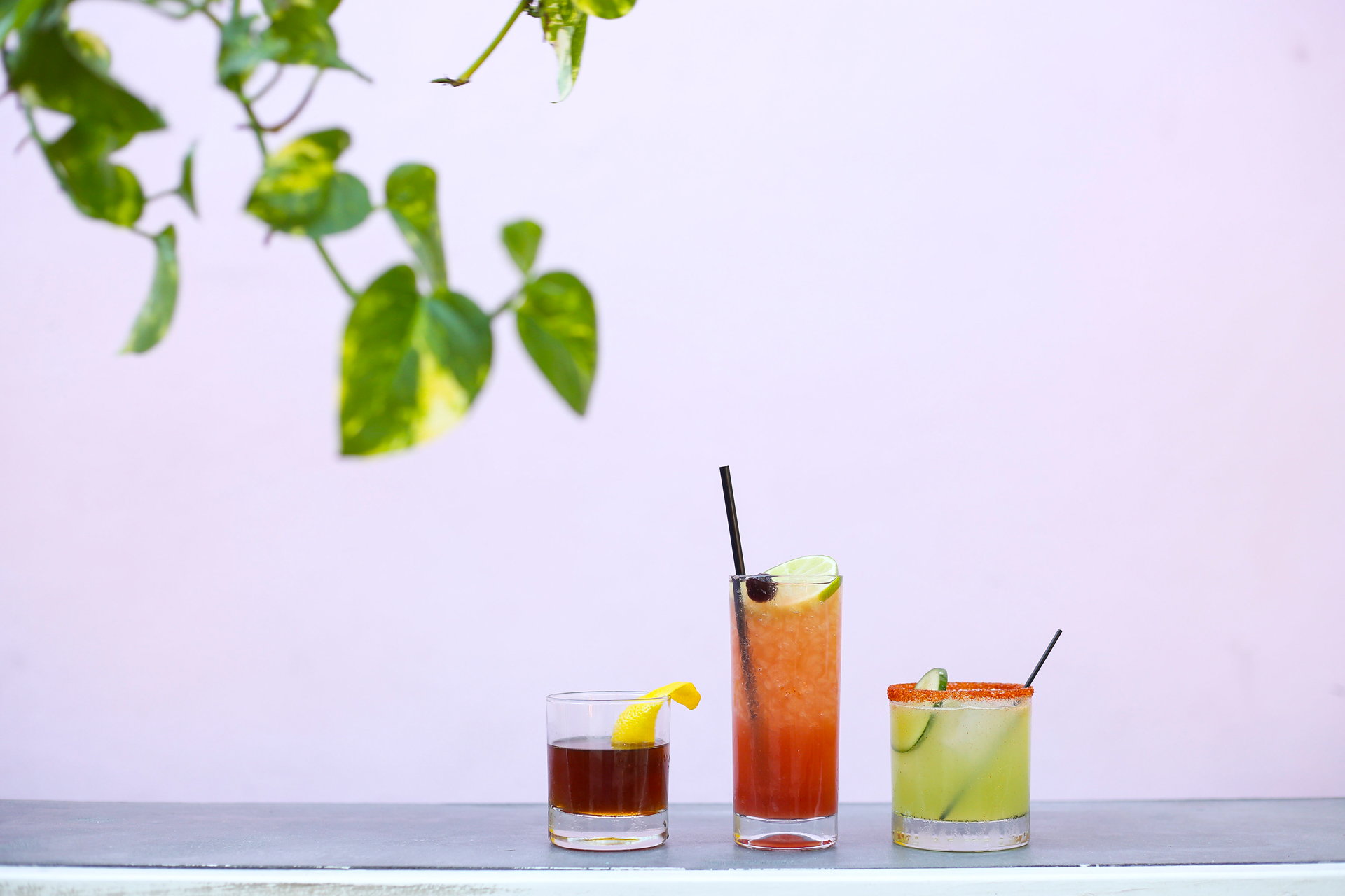 Stylish coktails with tropical flavours in Wynwood