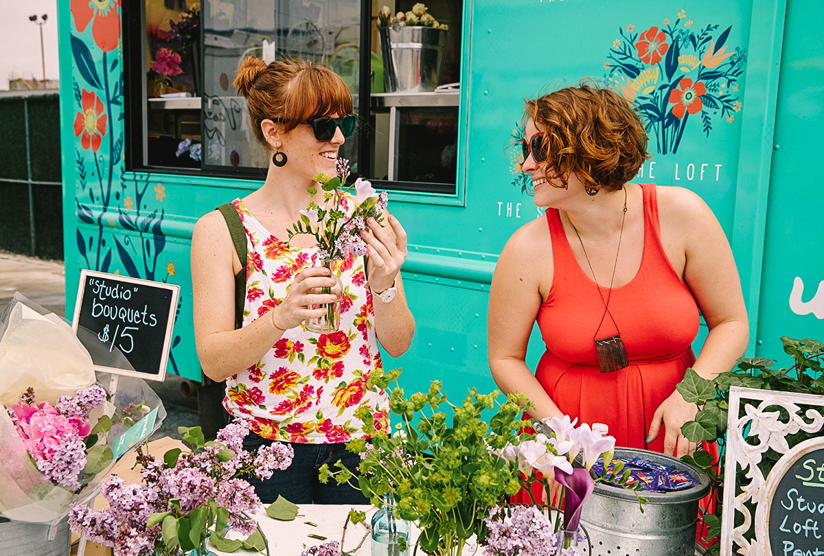 Flowers, antiques from the world over and unique design items