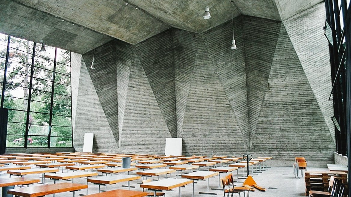 Basel College of Art and Desing, Basel, one of the only examples of brutalism in Switzerland,