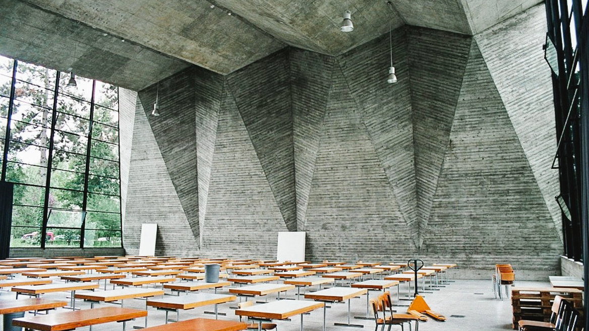 Basel College of Art and Desing, Basel, one of the only examples of brutalism in Switzerland,