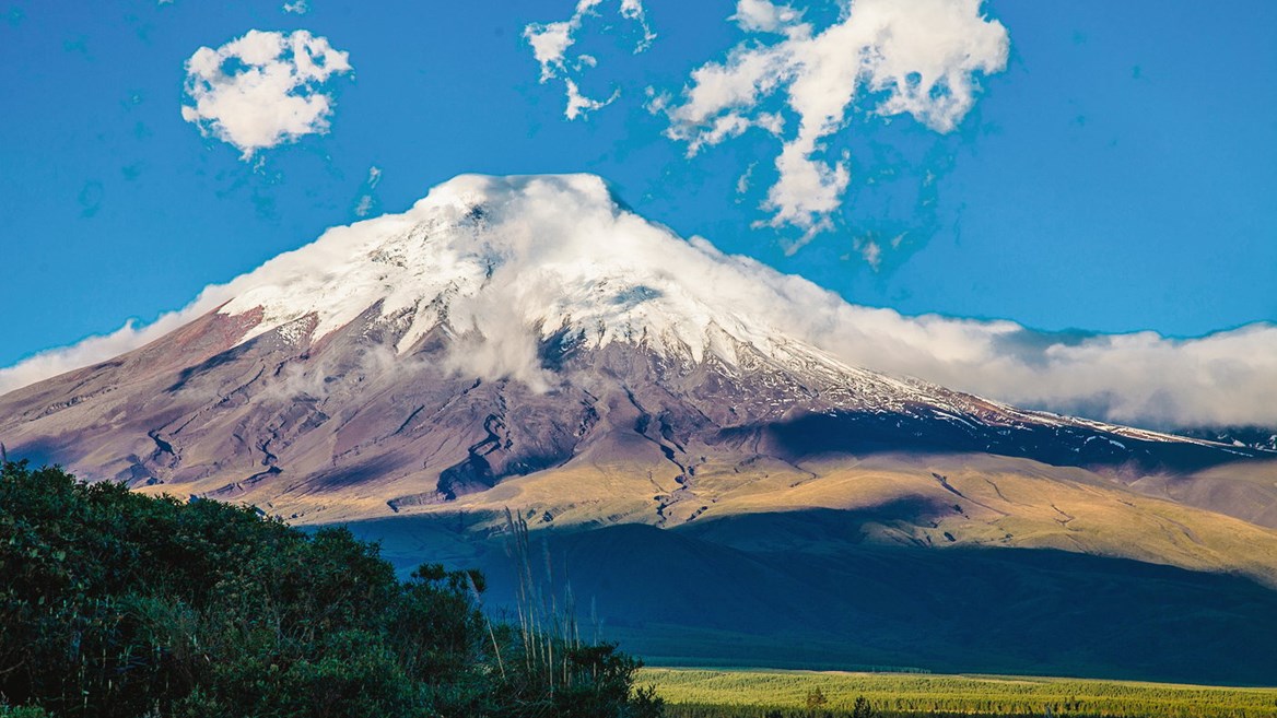 Chimborazo, one of the most impressive volcanoes in the Ecuadorian Andes