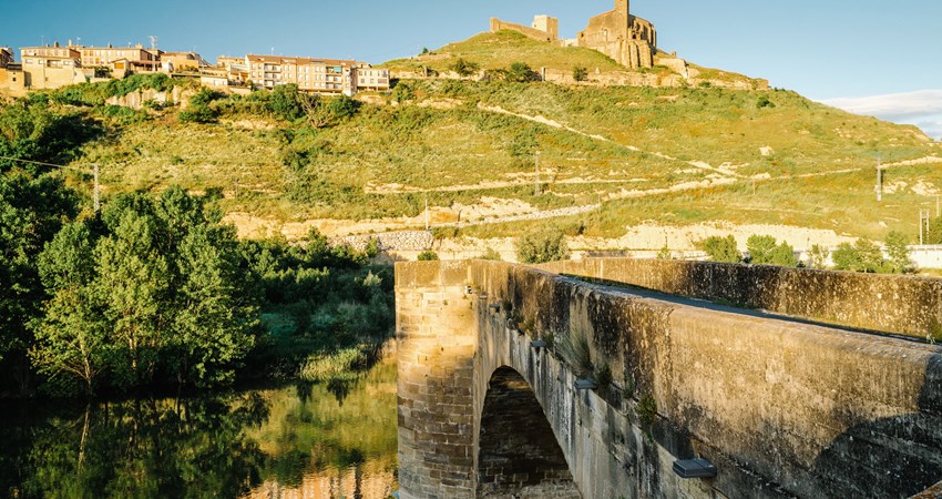 Rivers that irrigate market gardens and vineyards in La Rioja