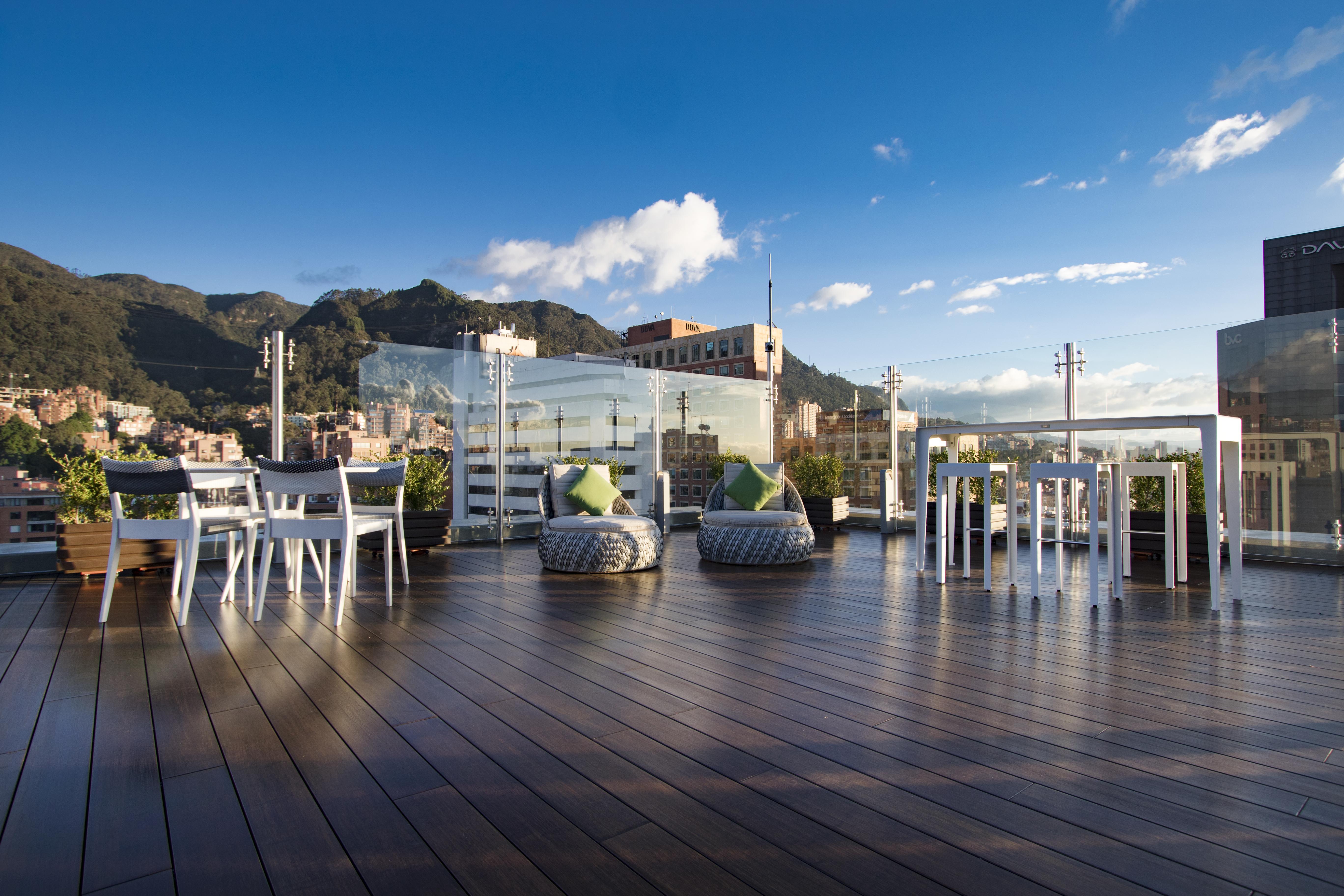 Sunset with views from the Sky 15 rooftop