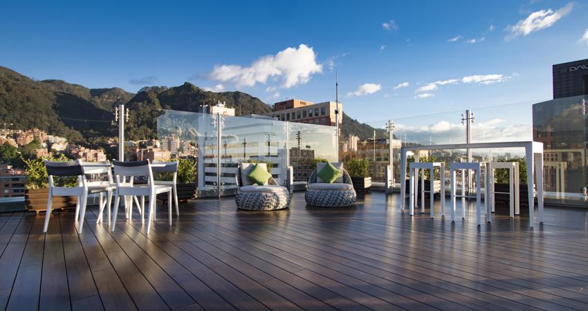Sunset with views from the Sky 15 rooftop