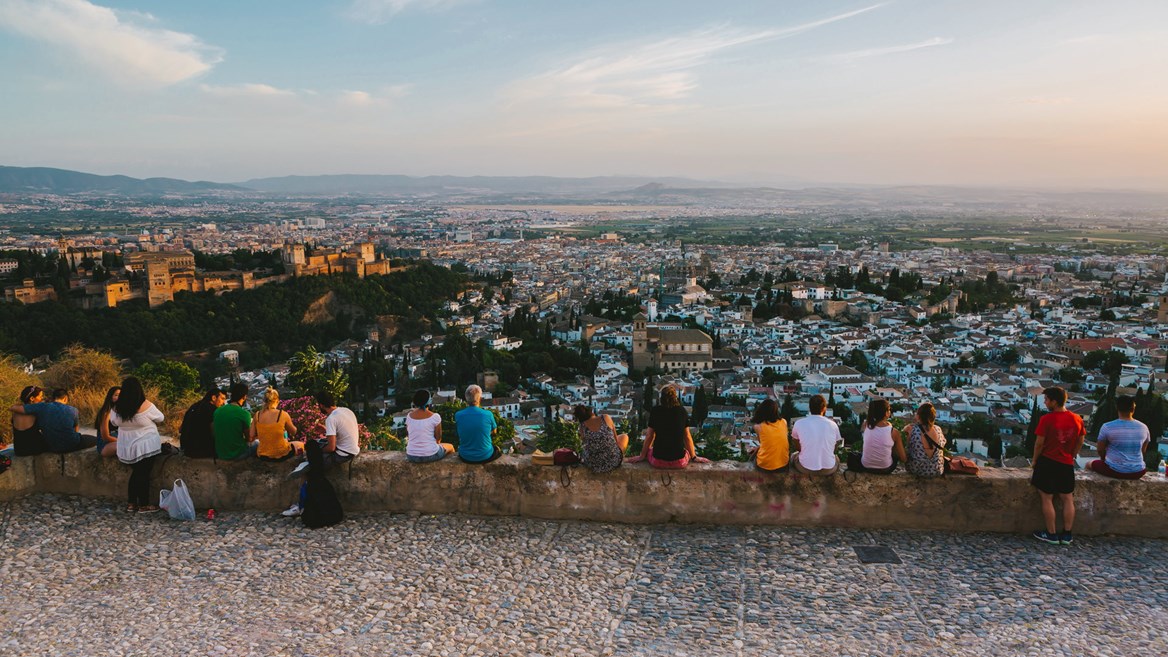 The San Cristóbal vantage point in Albaicin