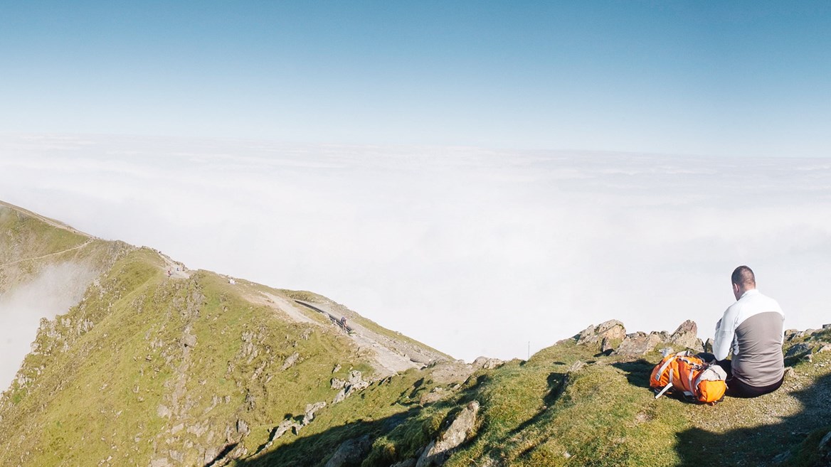 The tallest peak in Wales where you can see Ireland