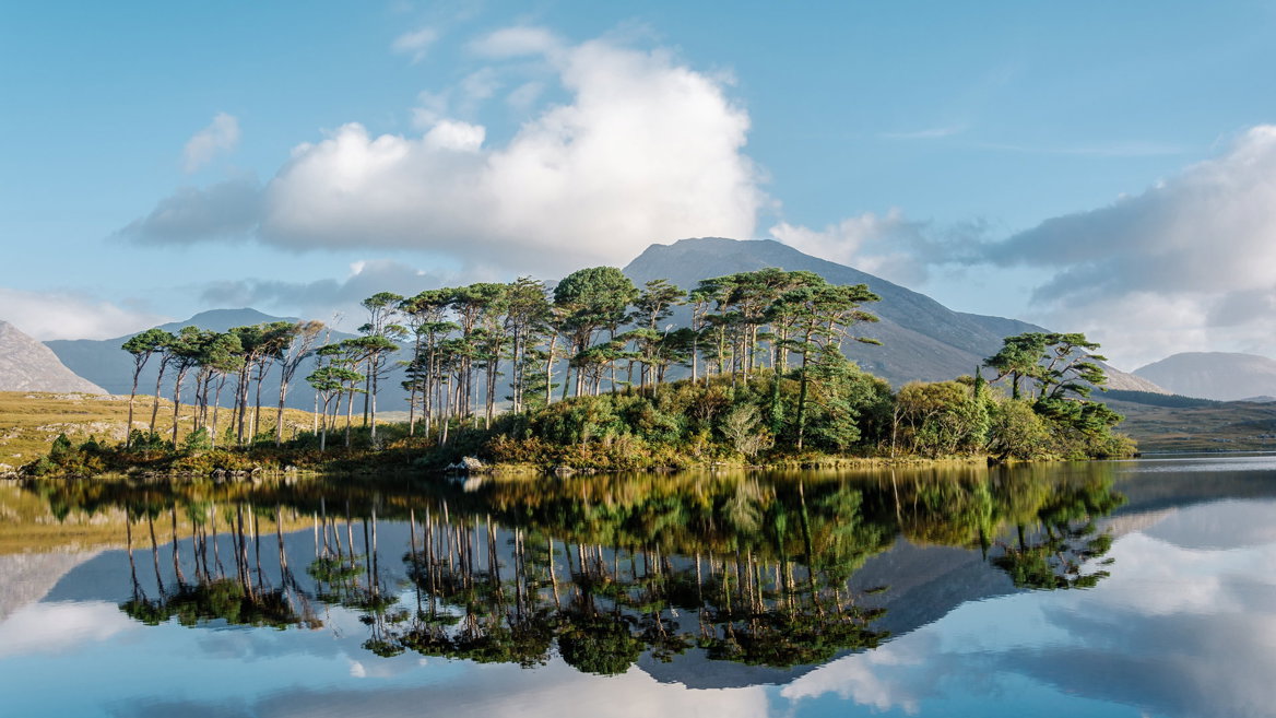 Connemara National Park in Ireland offers hiking and climbing routes