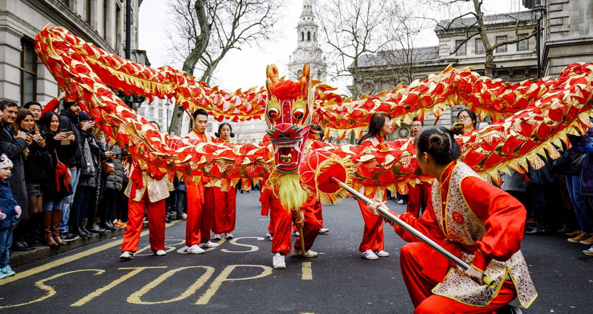 Londres, la mayor celebración del Año Nuevo Chino fuera de Asia.